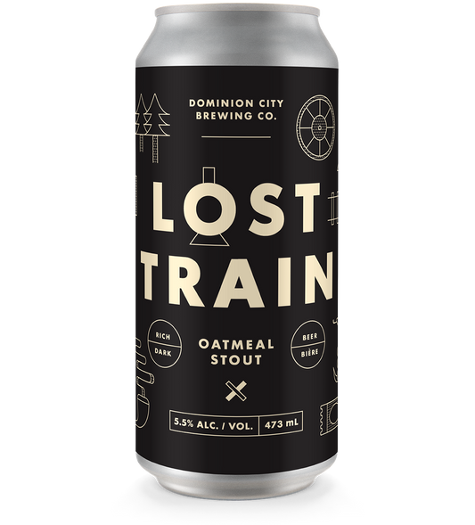 Dominion City Lost Train oatmeal stout 473 mL can